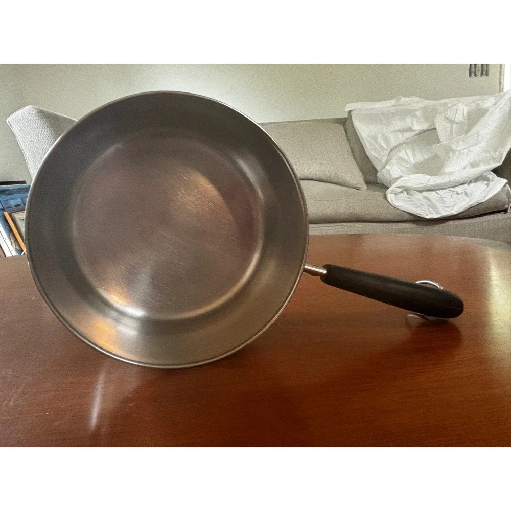 Vintage 1981 Revere Ware Saucepan 2 Qt Silver Copper Bottom 1801 Lid USA Made